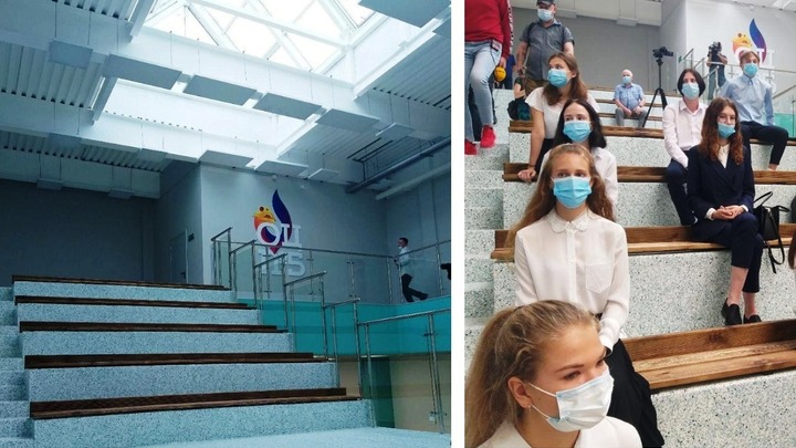 В самой большой школе Челябинска сделали форум-зоны