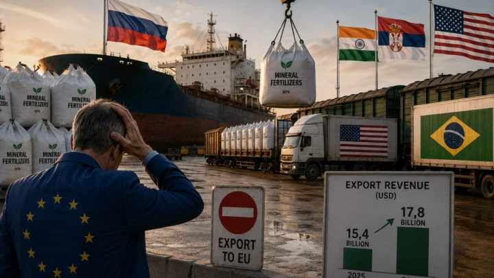 Несмотря на санкции ЕС, США заплатили России 820 миллионов долларов за удобрения