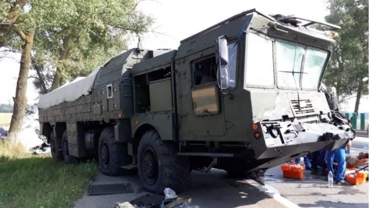 Под Армавиром ракетный комплекс Искандер попал в ДТП