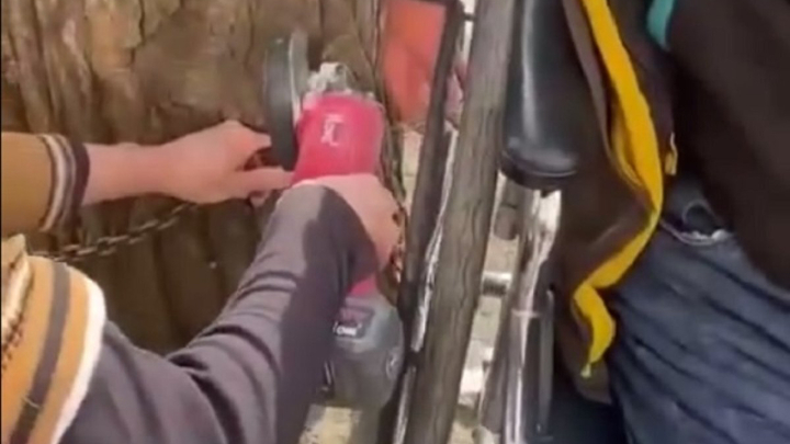 Пилили болгаркой: в Кисловодске инвалида-колясочника приковали цепью к дереву