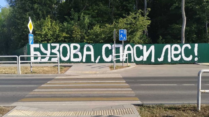 Жители Новой Самары попросили помощи у Бузовой: надпись на заборе вместо петиции
