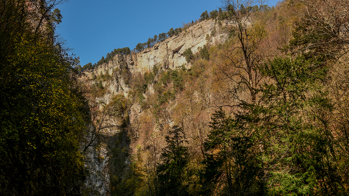 Столпотворение из туристов в Гуамском ущелье сняли на видео