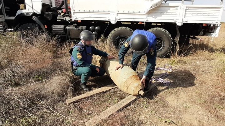 Baza: В белгородском поселке Разумное упала тяжелая авиабомба ФАБ-500
