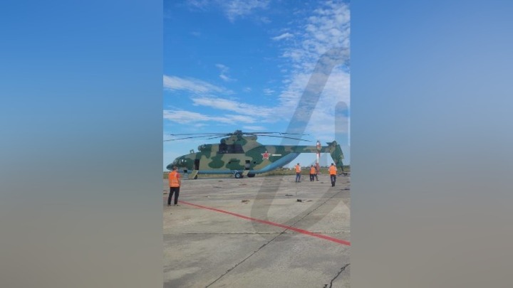 Самый большой в мире вертолет Ми-26 снес мачту в аэропорту Якутска