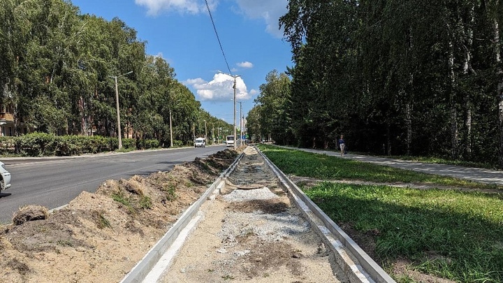На Морском проспекте в Академгородке делают масштабный ремонт