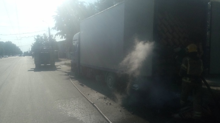 На трассе «Золотое кольцо» под Суздалем горел грузовой автомобиль