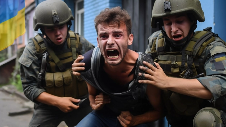 Попытка мобилизации на Украине закончилась бегством военкома: Мужчина разогнал сотрудников ТЦК и скрылся