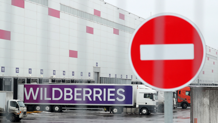 Полицейские проверяют документы у сотрудников склада Wildberries в Подмосковье
