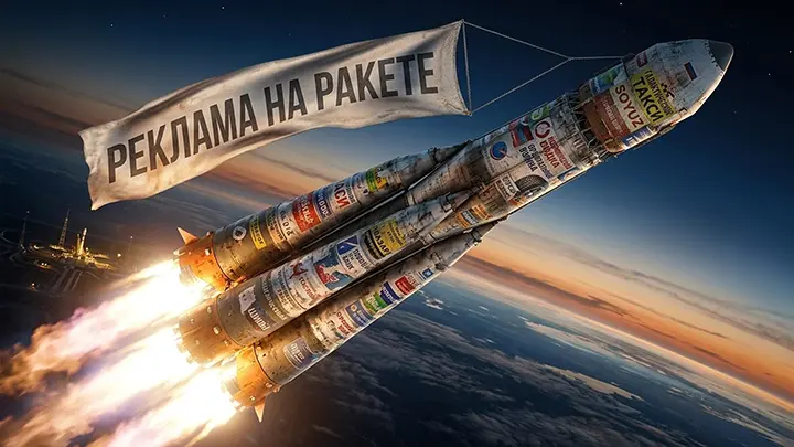 Юра, мы всё продали!: Роскосмос разместил на ракете рекламу блогера, который откосил от армии
