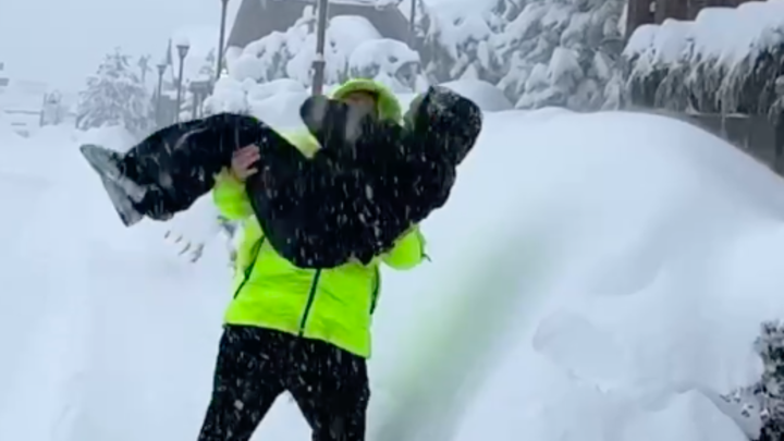 По мотивам скандального ролика: Сергей Жуков бросил дочь в сугроб на Красной Поляне