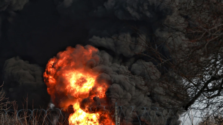 Техздание под Калугой объято огнём: Последствия ночной атаки БПЛА