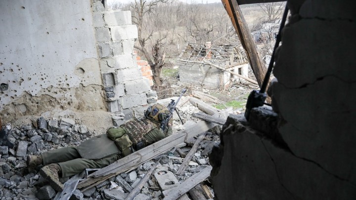 Русские сошлись с французскими снайперами под Работино