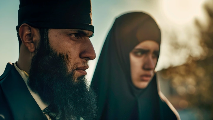 За языком следи!: Женщина в хиджабе устроила драку с беременной