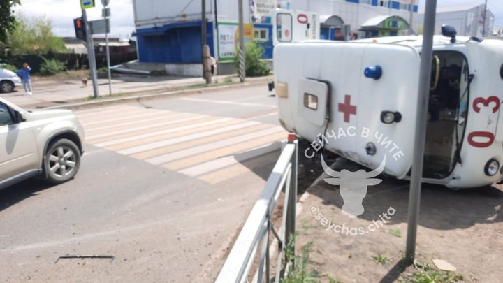 ДТП с участием автомобиля скорой помощи произошло в Борзе
