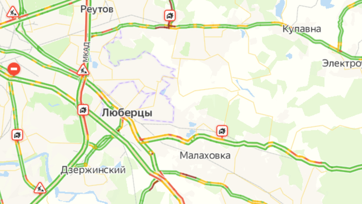 Самые большие пробки в Подмосковье утром 12 июля