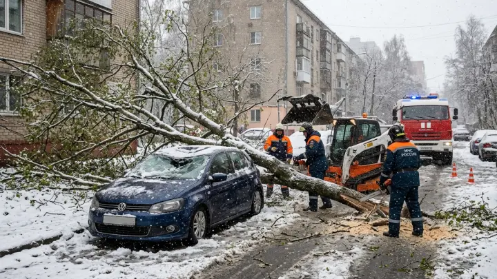 Шесть человек пострадали из-за упавших деревьев в Подмосковье