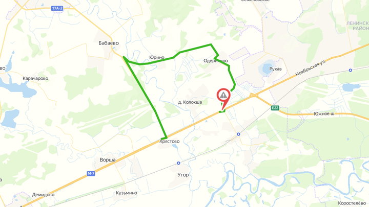 Во Владимирской области 22 августа из-за ДТП перекрыта трасса М-7 в районе Колокши