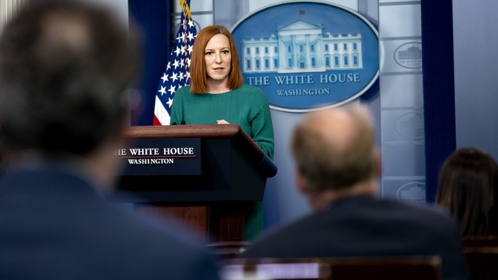 Конференцию в Белом доме остановил дух Линкольна: Псаки призвала не бояться - видео