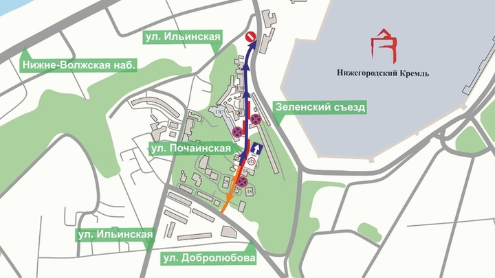 На улице Почаинской в Нижнем Новгороде меняют схему движения