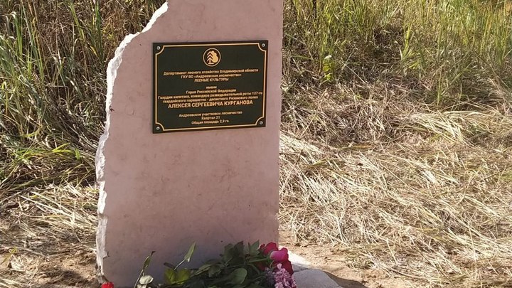 Под Судогдой сосновый лес назвали в честь погибшего на Украине офицера Алексея Курганова