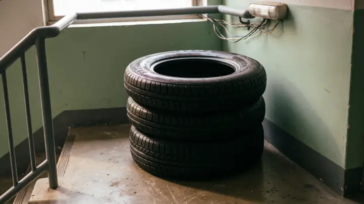 Юрист Леонова: за автомобильные покрышки в подъезде грозит штраф в 50 тысяч