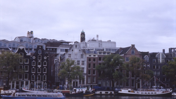 Флаги, плакаты и призывы: Сотни жителей Амстердама вышли на улицы в поддержку России