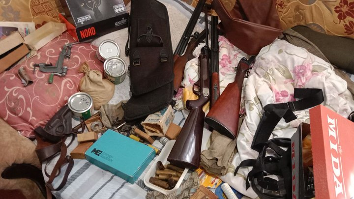 Полицейские Запорожской области обнаружили арсенал оружия