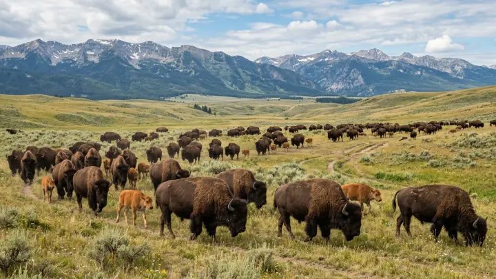 Бизоны в заповеднике забодали женщин насмерть