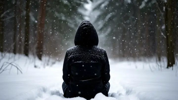 Нашли сидячей в сугробе: полмесяца никто не замечал тело девушки в черном