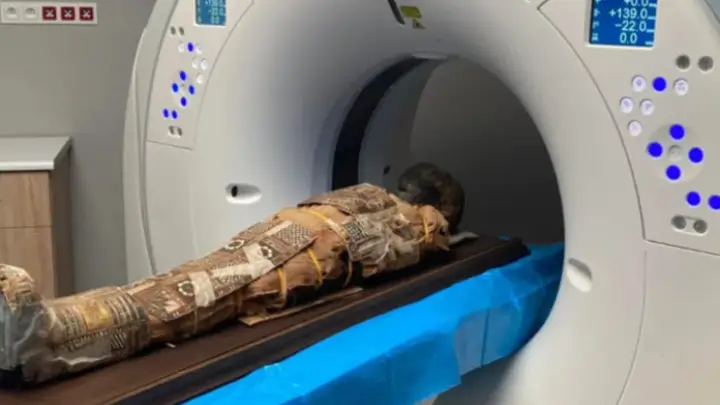 Под бинтами 2000‑летней мумии был спрятан таинственный предмет