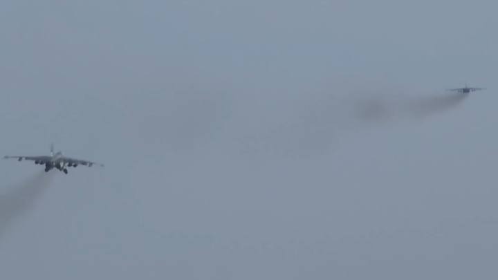 Русские штурмовики нанесли удар по противнику в Курском приграничье