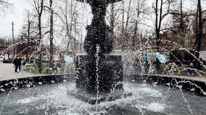 Главный городской фонтан запущен в Нижнем Новгороде