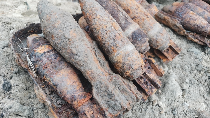 В Динском районе возле ж/д путей нашли боеприпасы времён Великой Отечественной войны