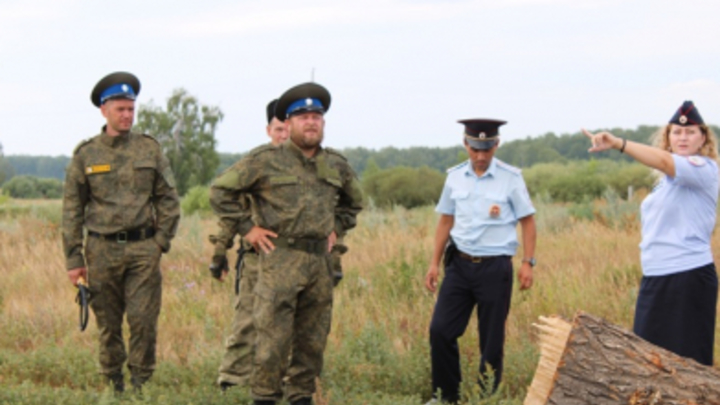 В Челябинской области казаки сожгли поле конопли