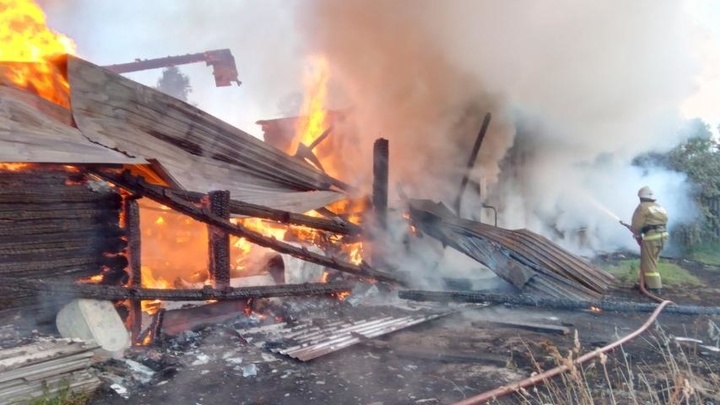 В деревне Петушинского района на пожаре погиб человек