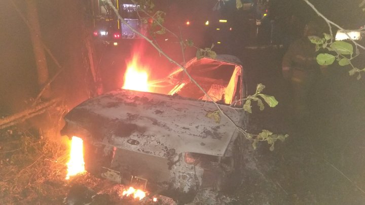 В Камешковском районе в аварии сгорел пассажир автомобиля