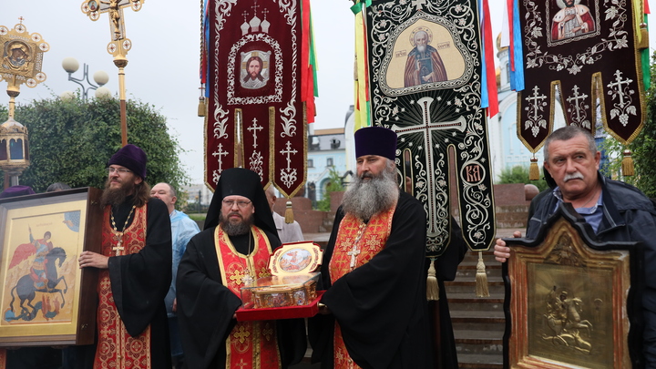 В Чите свыше 3 тысяч забайкальцев пришли поклониться мощам Георгия Победоносца