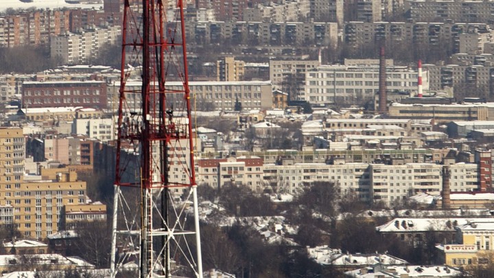 Телевышку сносят в левобережье Новосибирска