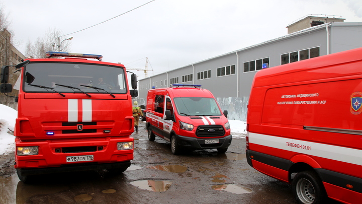 С завода под Екатеринбургом эвакуировали сотрудников из-за большого пожара