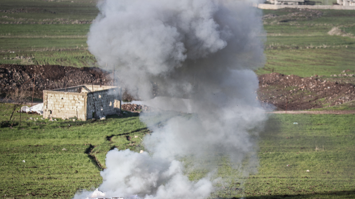 Колонна военных машин США подорвалась в сирийской провинции