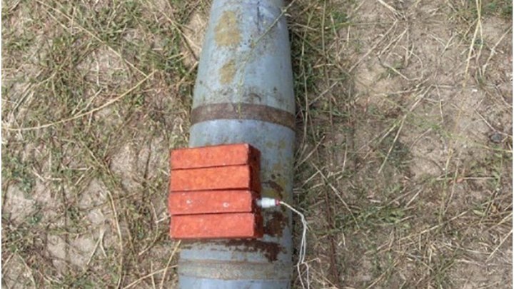 Рядом с Чаплынкой в Херсонской области нашли артиллерийский снаряд