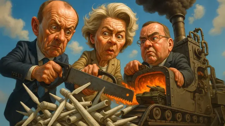 Плохие новости воровскому сходняку в Брюсселе принёс Медведев. Досталось и Мерцу, и Макрону: Ложкомойник