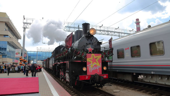 2 мая в Краснодаре прибудет легендарный ретро-поезд Победа