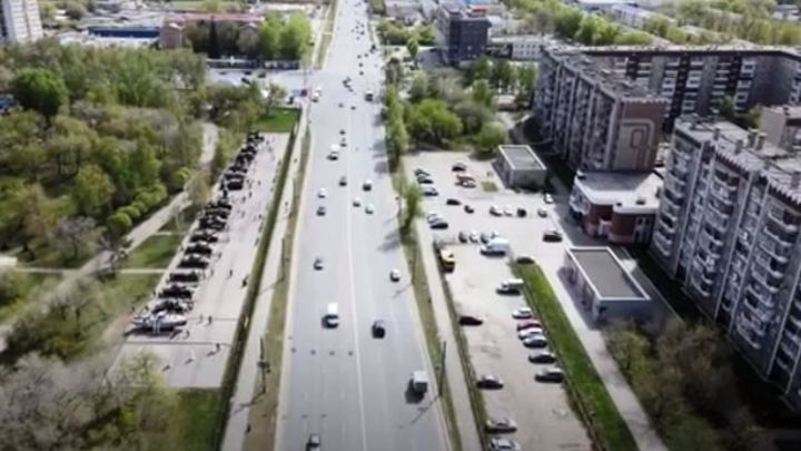День Победы в Челябинске: 9 мая челябинцы сняли из-под облаков ангела мира