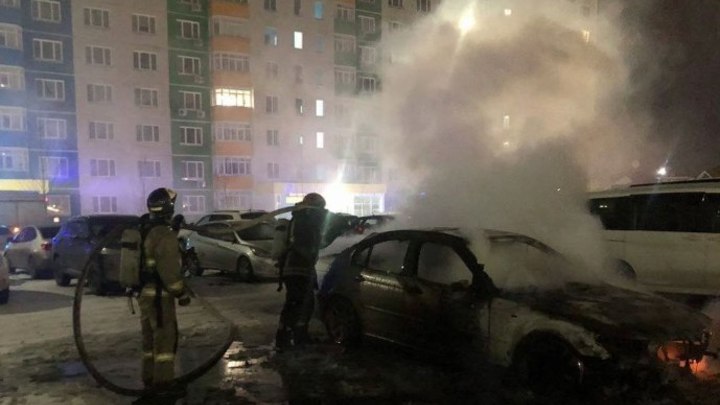 Труп мужчины обнаружен в сгоревшем автомобиле BMW в Тюмени