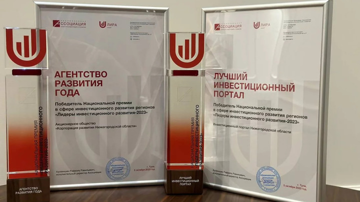 Корпорация развития и инвестпортал Нижегородской области признаны лучшими в России