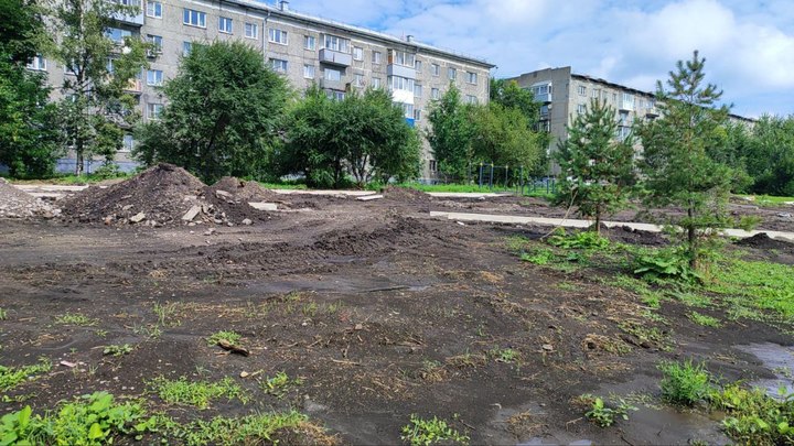 Новый сквер начали строить в Новокузнецке
