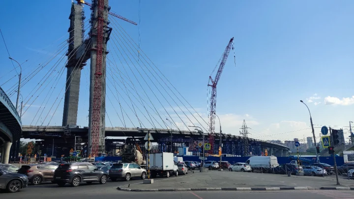 Временную разметку нанесли на четвёртом мосту Новосибирска