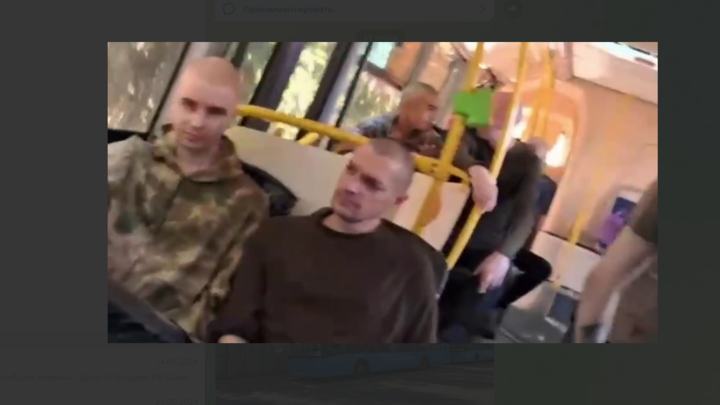 Появилось видео возвращения русских военных из украинского плена