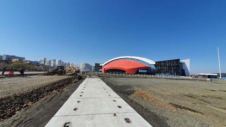 Строительство Московской площади в Кемерове вышло на завершающую стадию